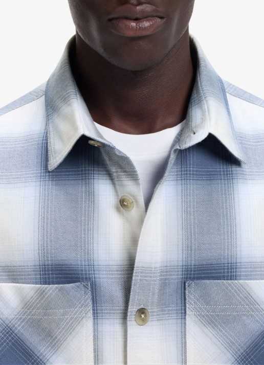 HUGO Regular fit overhemd met ruitdessin - detail 2 donkerblauw