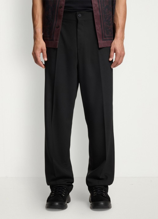 HUGO Regular fit pantalon met steekzakken - detail 4 zwart