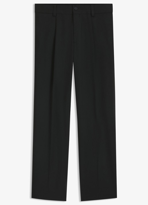 HUGO Regular fit pantalon met steekzakken - voorkant 2 zwart