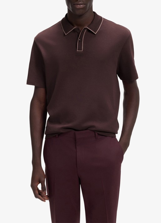 HUGO Regular fit polo met logo