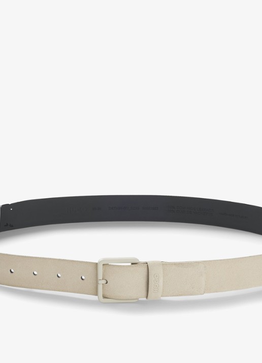 HUGO Riem van suède - achterkant 4 beige