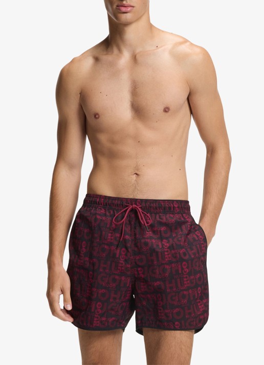 HUGO Rik zwemshorts met logoprint