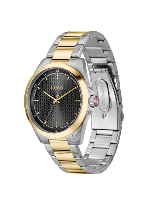HUGO #SEAM horloge HU1530452  - detail zilver
