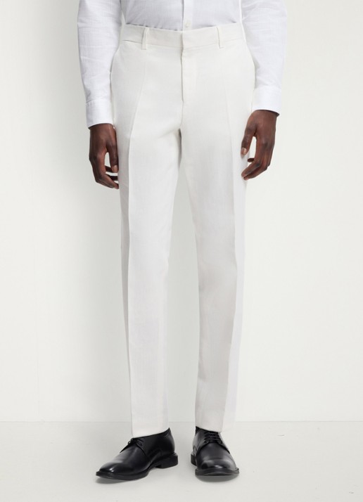HUGO Slim fit 2-delig pak in katoenblend - detail 7 natural-102 / wit