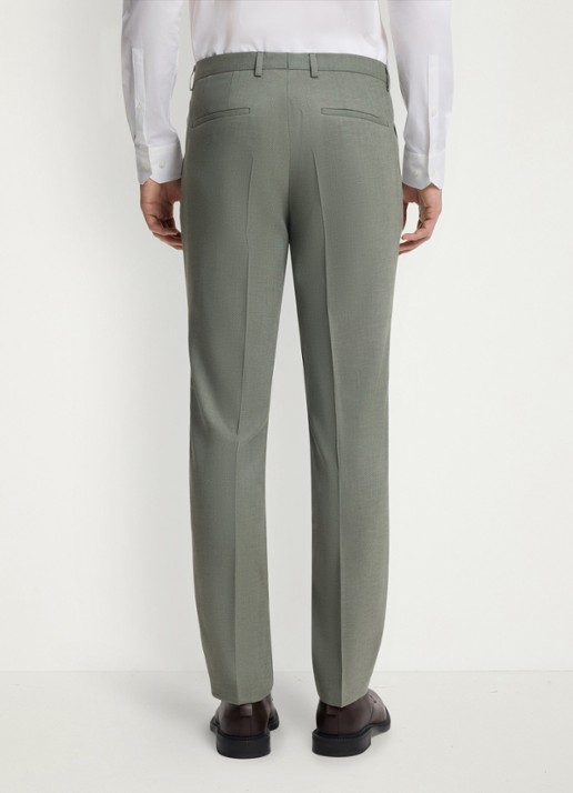 HUGO Slim fit 2-delig pak in wolblend - detail 8 lindegroen