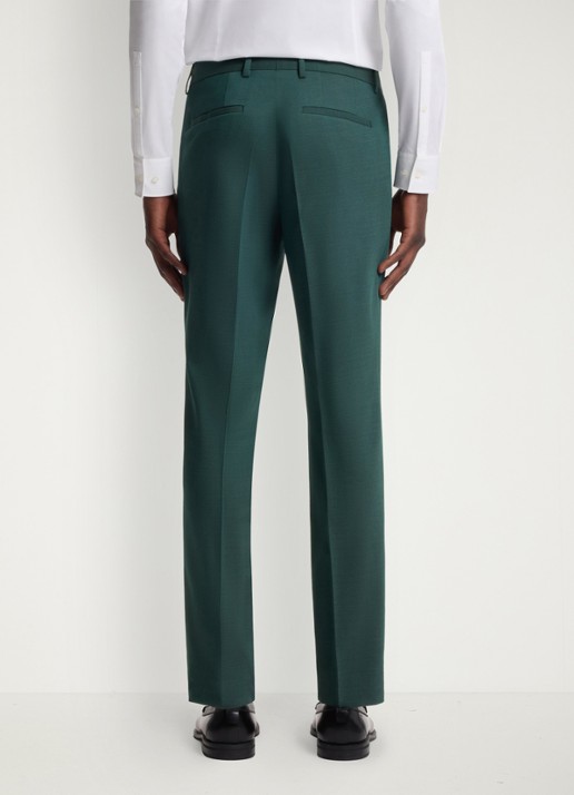 HUGO Slim fit 2-delig pak in wolblend - detail 5 groen