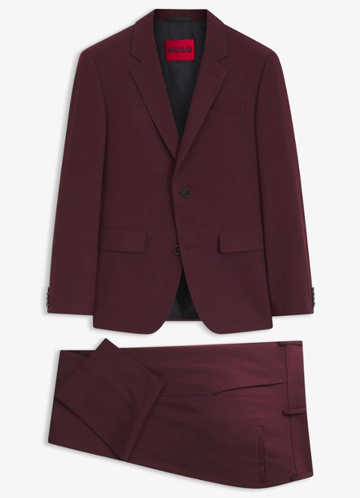 HUGO Slim fit 2-delig pak in wolblend
