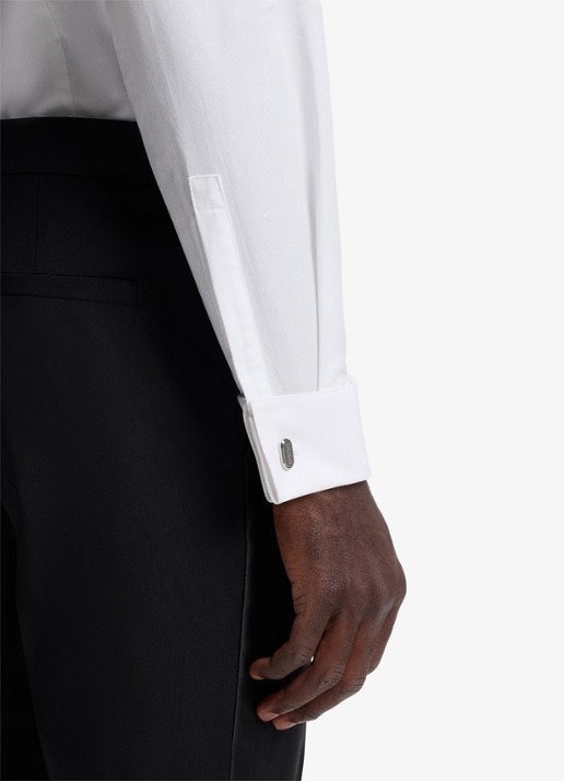 HUGO Slim fit overhemd van katoen - detail 4 wit