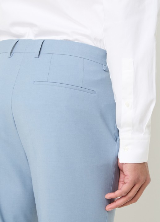 HUGO Slim-fit pak van een wolmix met hoogwaardige stretch - detail 4 blauwgrijs