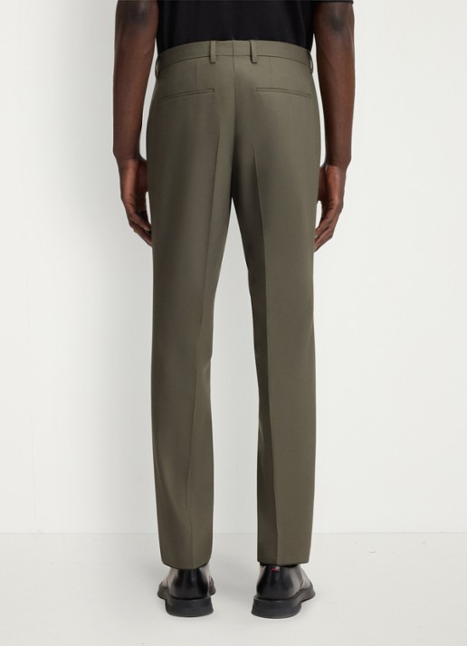 HUGO Slim-fit pak van een wolmix met hoogwaardige stretch - detail 6 groen