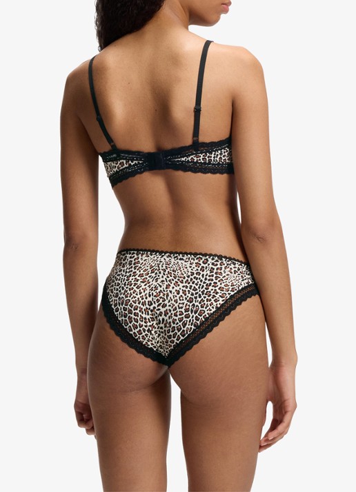 HUGO Slip met dierenprint - achterkant multicolor