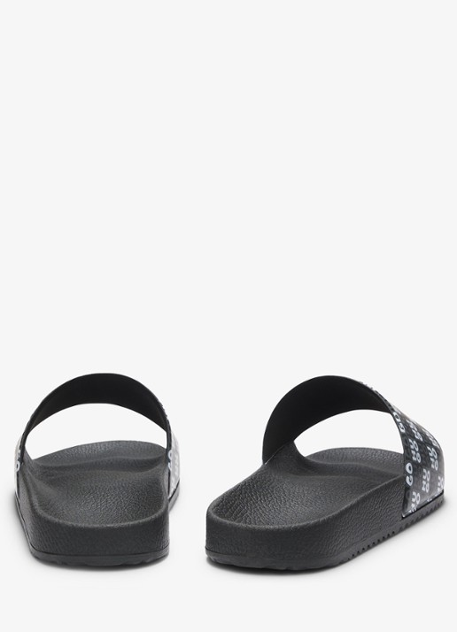 HUGO Slipper met logo - detail 4 zwart