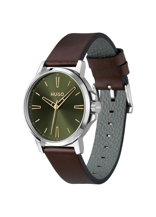 HUGO Smooth horloge HU1530418  - detail zilver