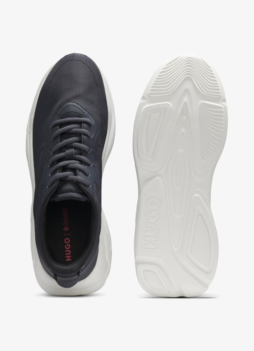 HUGO Sneaker met logo - detail 6 donkerblauw