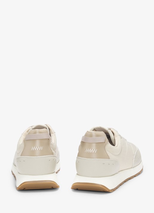 HUGO Sneaker met logo  - detail 3 beige