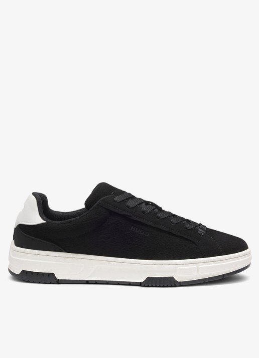 HUGO Sneaker met logo - detail 4 antraciet
