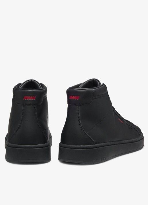 HUGO Sneaker met logo - detail zwart