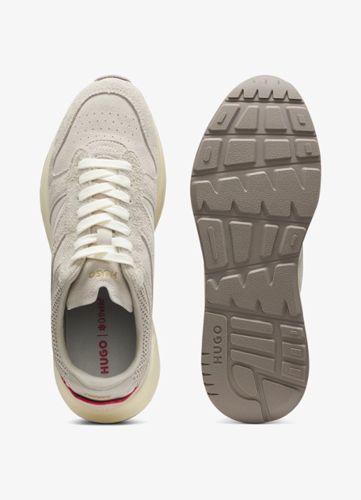 HUGO Sneaker met logo - detail 4 beige