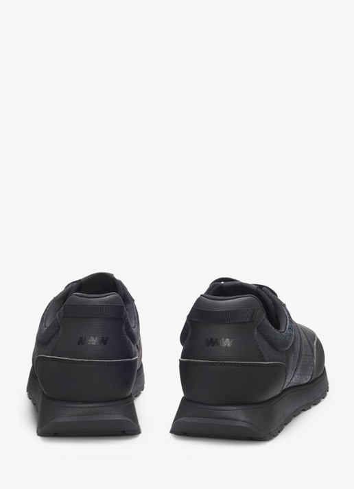 HUGO Sneakers met logoprint - detail 4 zwart