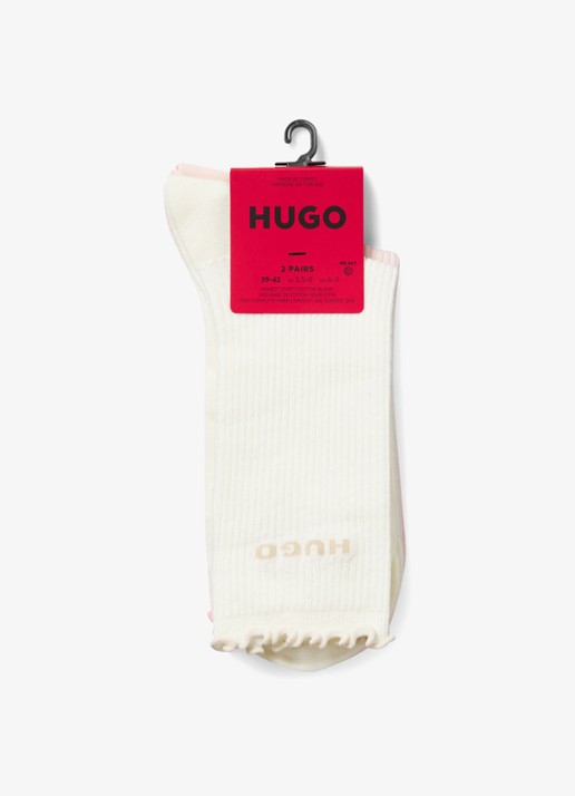 HUGO Sokken met logo in 2-pack - detail 2 lichtroze