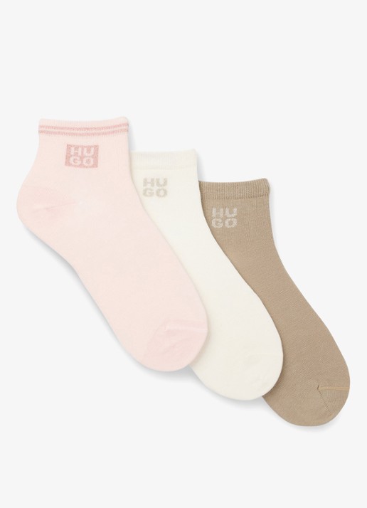 HUGO Sokken met logo in 3-pack