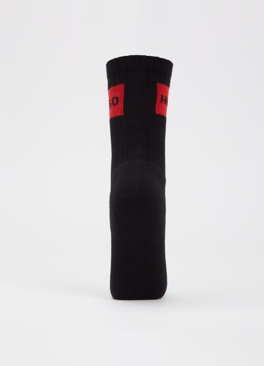 HUGO Sportsokken met logo in 2-pack - voorkant 2 roze
