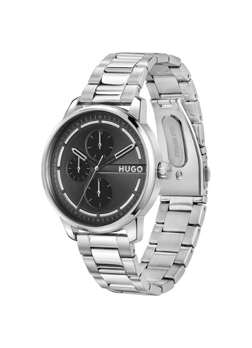 HUGO #Stamp Multi horloge HU1530368  - detail zilver