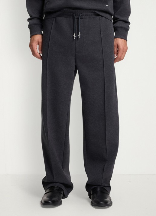 HUGO Straight fit joggingbroek met steekzakken