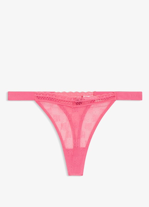 HUGO String van mesh met logo