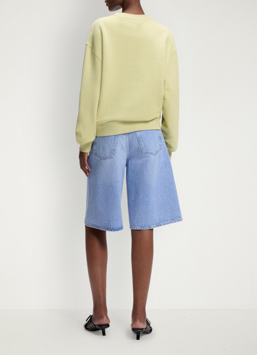HUGO Sweater met logoborduring - achterkant 3 beige