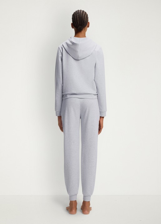HUGO Sweatvest met capuchon - achterkant grijs