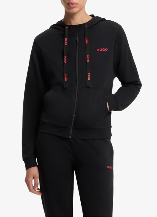 HUGO Sweatvest met capuchon