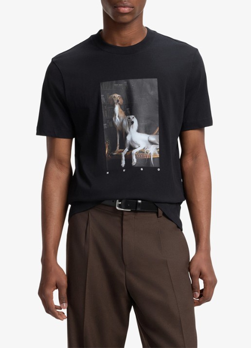 HUGO T-shirt met grafische print