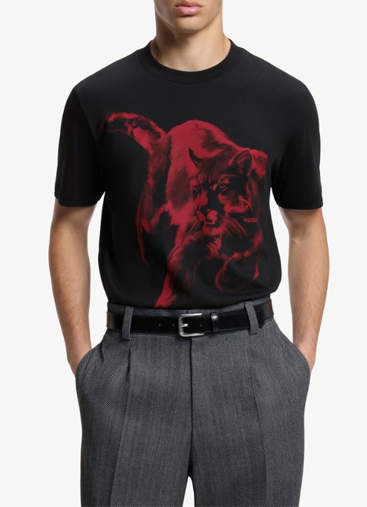HUGO T-shirt met grafische print