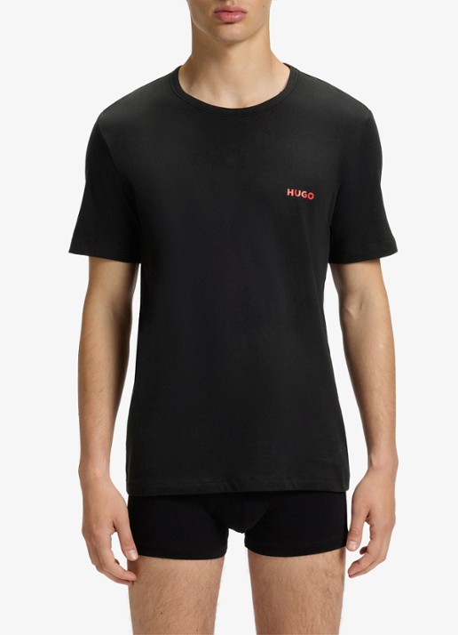 HUGO T-shirt met logo in 3-pack