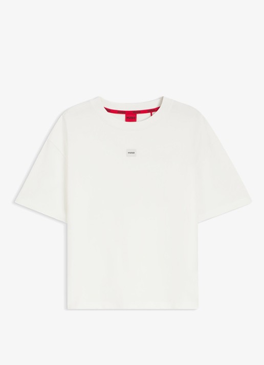 HUGO T-shirt met logo - voorkant 2 wit