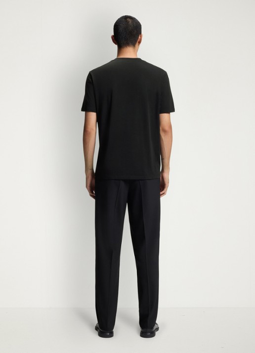 HUGO T-shirt met logoprint  - achterkant zwart