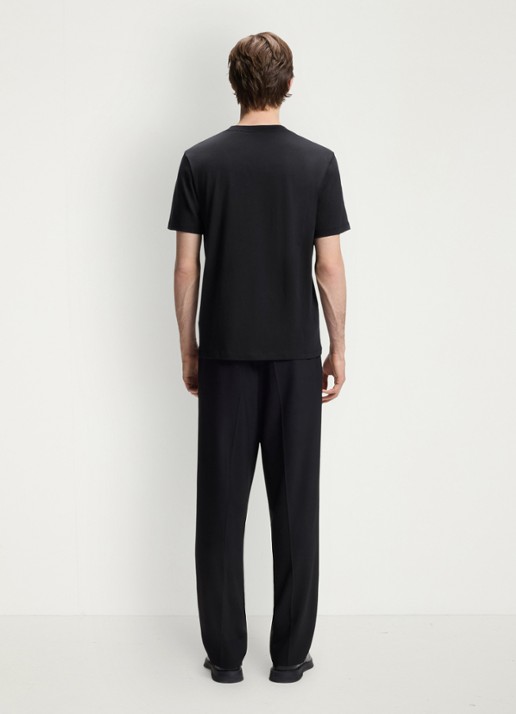 HUGO T-shirt met logoprint - achterkant 5 zwart