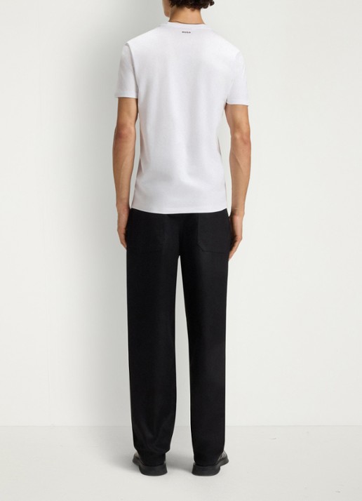 HUGO T-shirt met ronde hals in 2-pack - achterkant wit