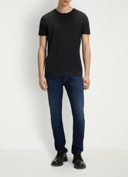 HUGO T-shirt met ronde hals in 2-pack - voorkant 2 zwart