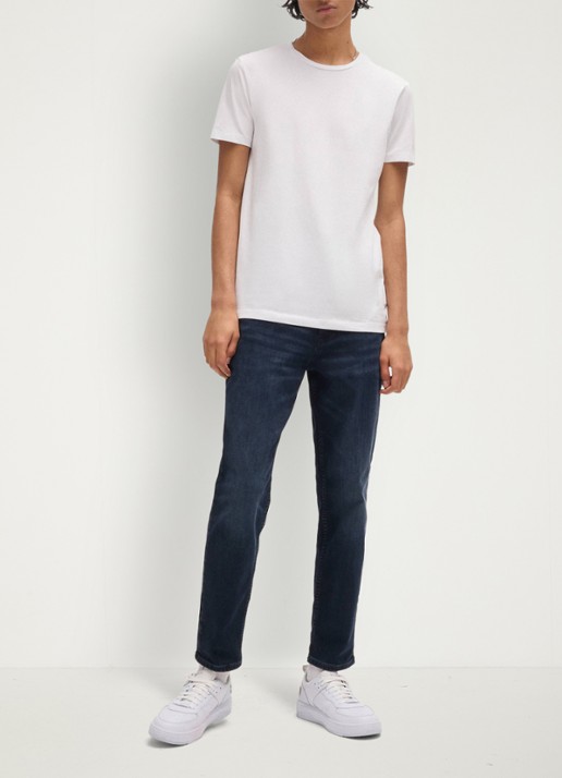 HUGO T-shirt met ronde hals in 2-pack - voorkant 4 diepzwart