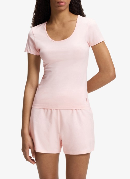 HUGO T-shirt met stretch in 2-pack