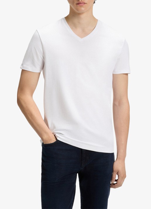 HUGO T-shirt met V-hals in 2-pack
