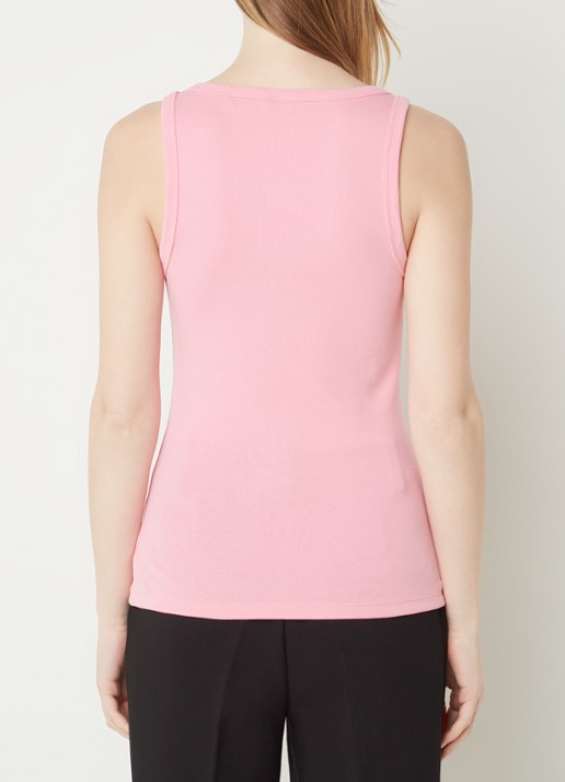 HUGO Tanktop met ribstructuur - achterkant 2 medium pink-664 / roze