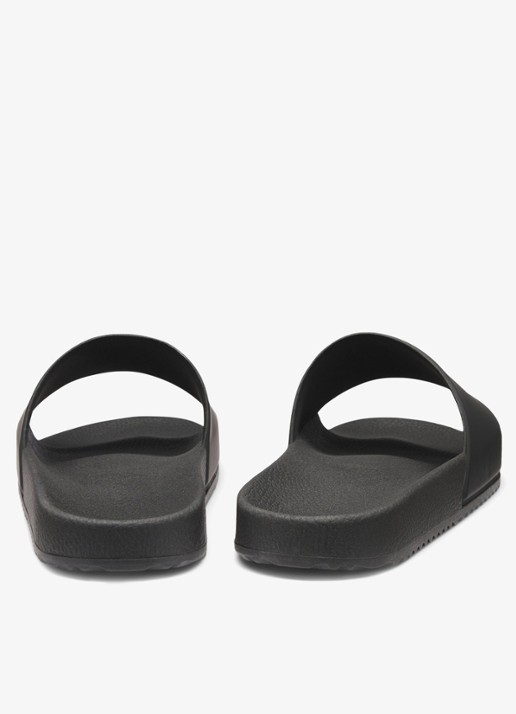HUGO Timein slipper met logo - achterkant 3 zwart