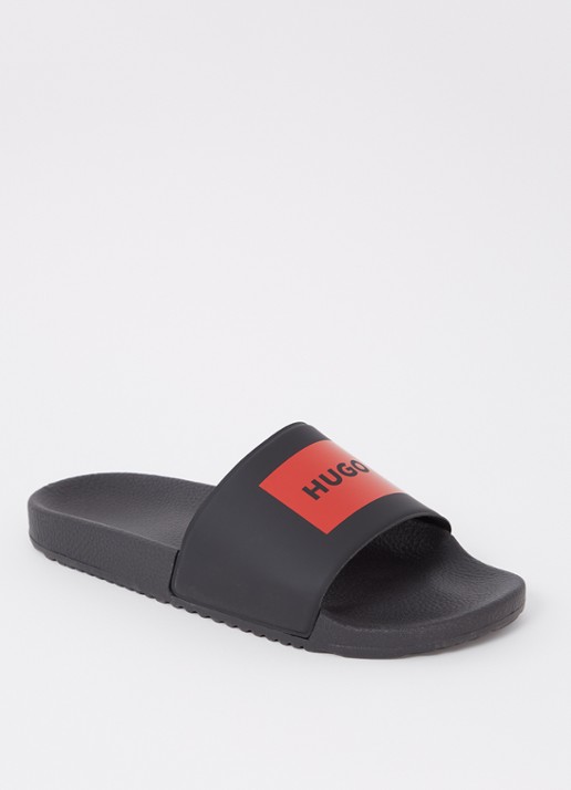 HUGO Timein slipper met logo