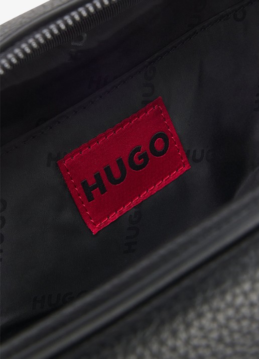 HUGO Toilettas met logo - detail 2 diepzwart