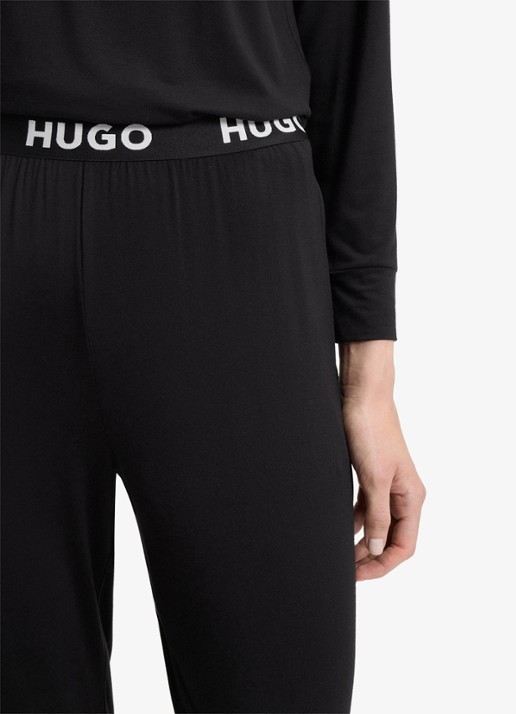 HUGO Unite pyjamabroek met logoband - detail 5 zwart