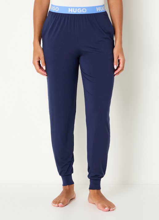 HUGO Unite pyjamabroek met logoband - detail 3 donkerblauw