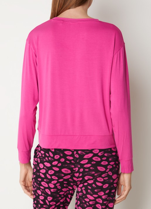 HUGO Unite pyjamatop met logo - achterkant 4 roze